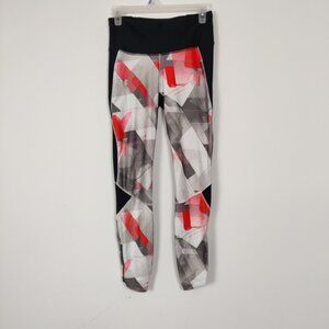 Under Armour HeatGear Compression Geometric Print Leggings Activewear Gym